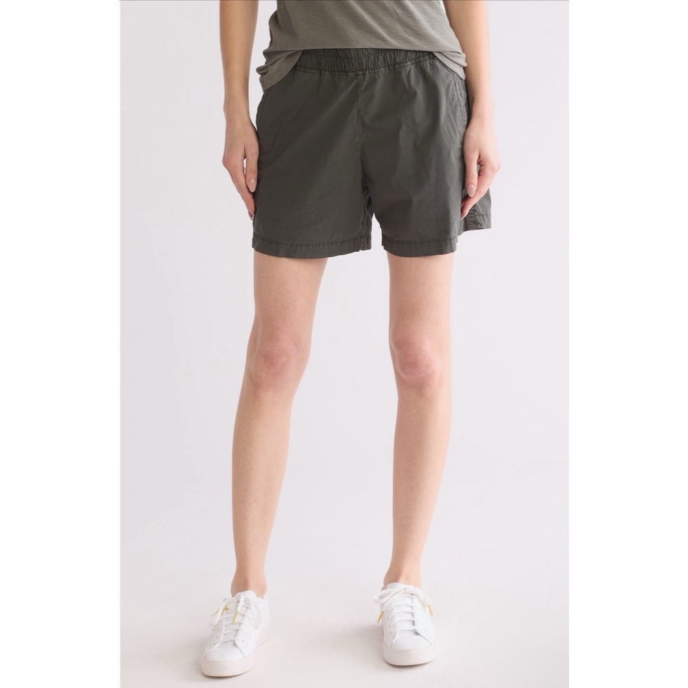 Standard James Perse Stretch Cotton Poplin Shorts Size 1 Small Army Green